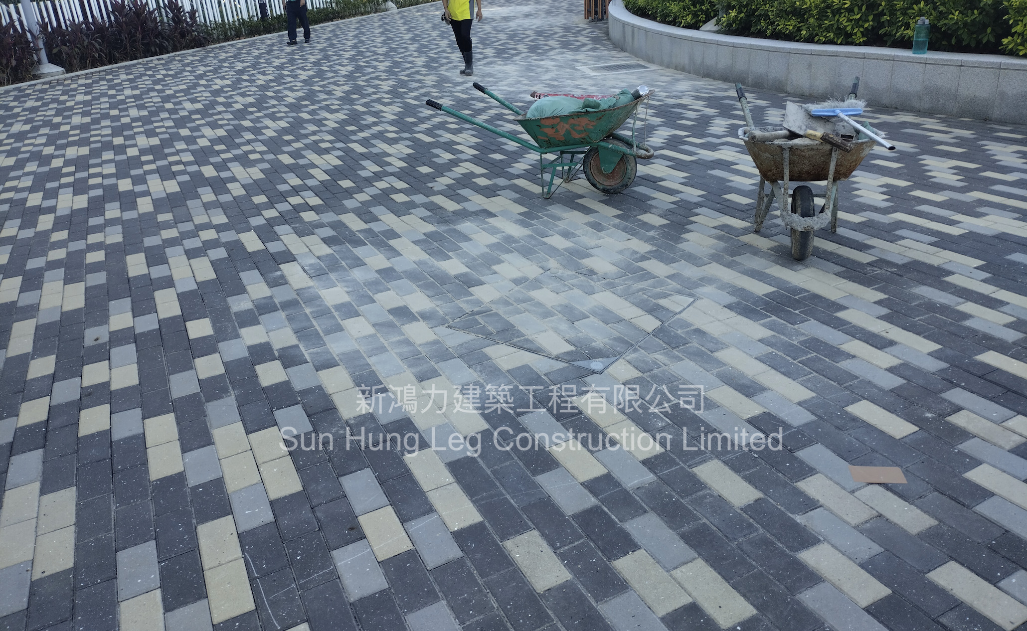 行人路鋪磚工程案例 7 - Pedestrian paving project 7